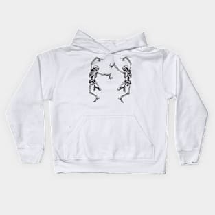 Dancing skeletons Kids Hoodie